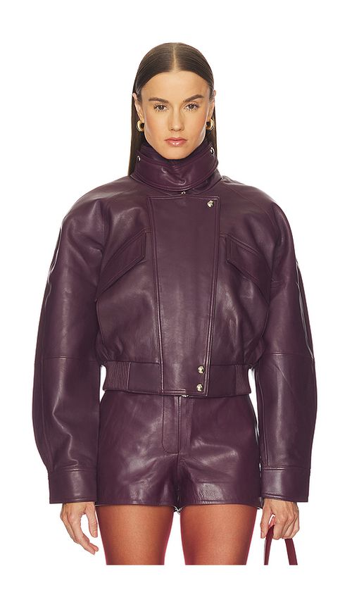 Retrofete chaqueta cuero lykke en color morado S también en