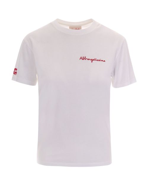 Off White Solid Crew Neck T-Shirt