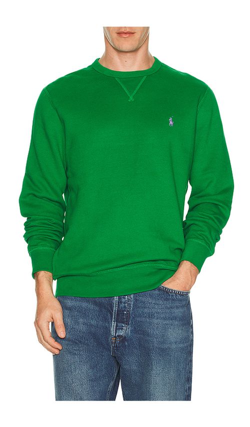 Polo Ralph Lauren Long Sleeve Rl Fleece Crewneck Sweatshirt in Green. M. Also in L, S, XL/1X, XXL/2X