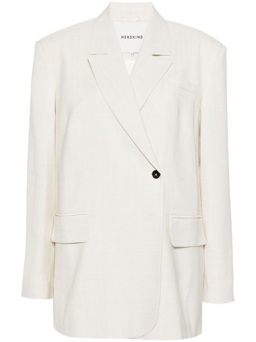 Verner single-breasted blazer - Neutrals