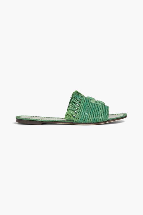 Eleanor raffia slides