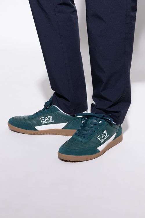 Sports Shoes With Logo, Men's, Green