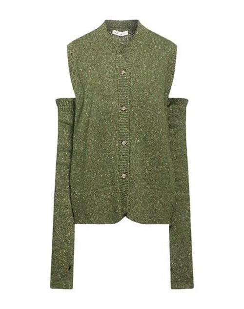 Woman Cardigan Military green Size M Virgin Wool, Polyamide, Viscose, Polyester