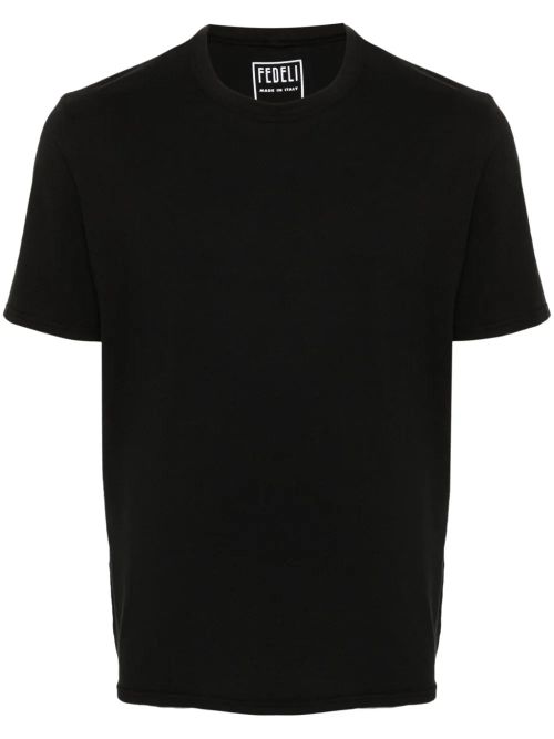 Cotton Jersey T-Shirt — Black