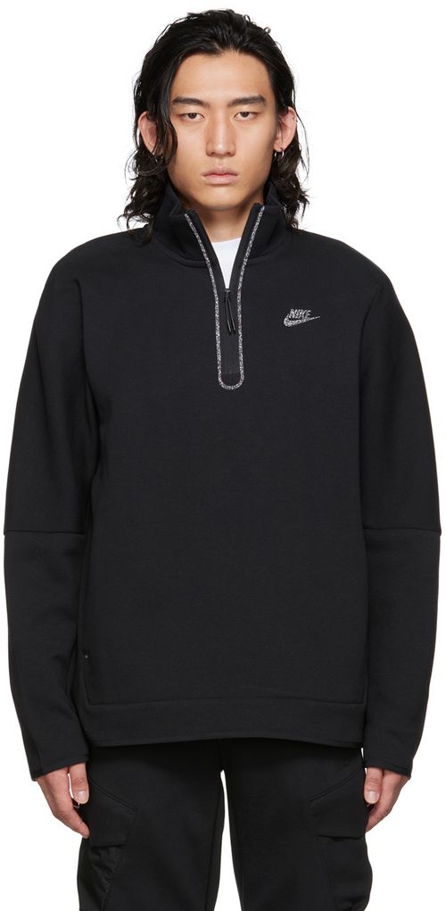 Black Sportswear Half-Zip Sweatshirt