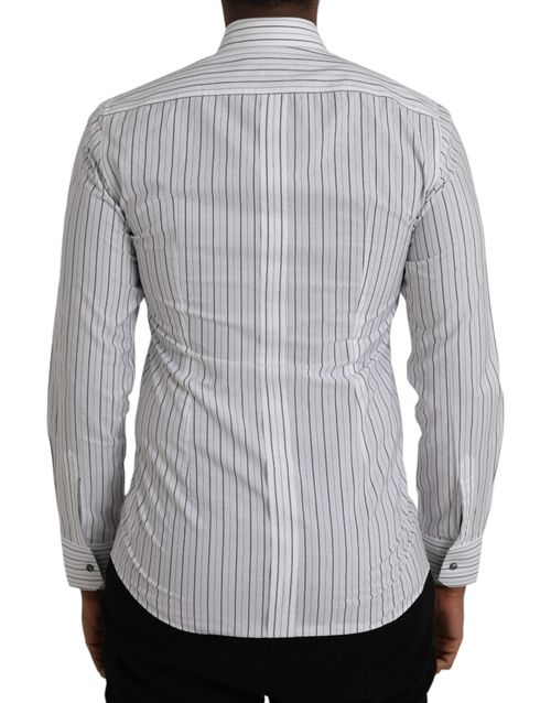 Cotton Striped Shirt — White