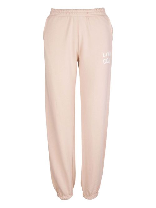 Logo-print cotton joggers - Neutrals