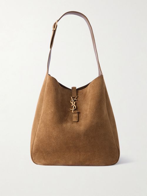 Le 5 À 7 Supple Large Suede Shoulder Bag - Green