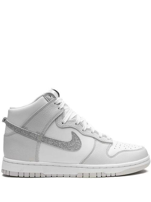 Dunk High "Silver Swoosh" sneakers - 100White/metallic silver