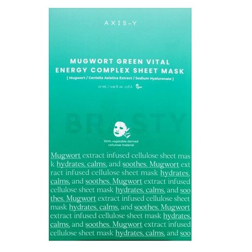 AXIS-Y Mugwort Green Vital Energy Complex Hydrating and Soothing Sheet Mask