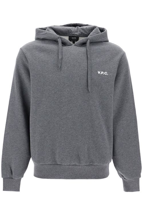 A. P.C. Hooded Sweatshirt With Flocked