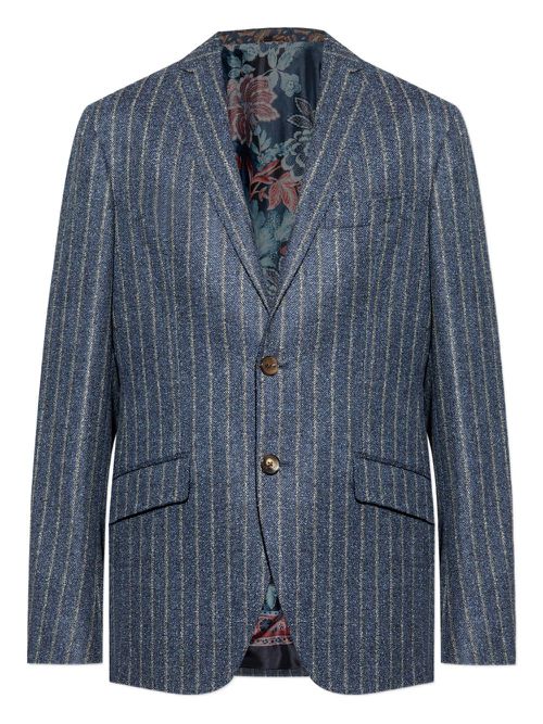Pinstripe blazer - Blue