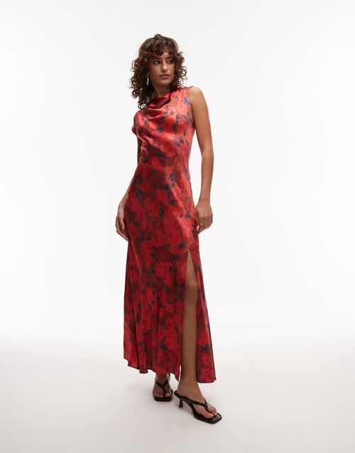 green emerald velvet dress Rent Topshop Open Back Long Sleeve Satin Occasion Maxi Dress In Chartreuse main image 1