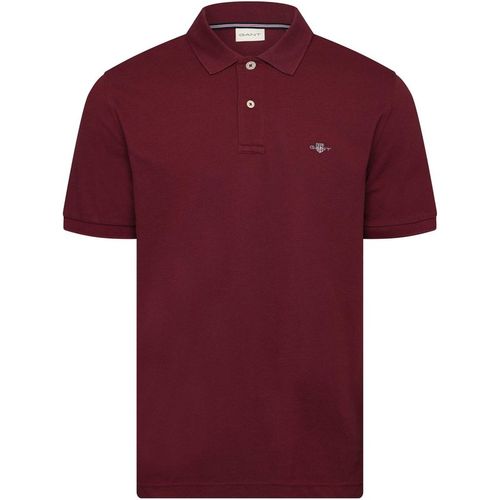 Gant Mens LG Polo Shirt in WINE RED - Sma