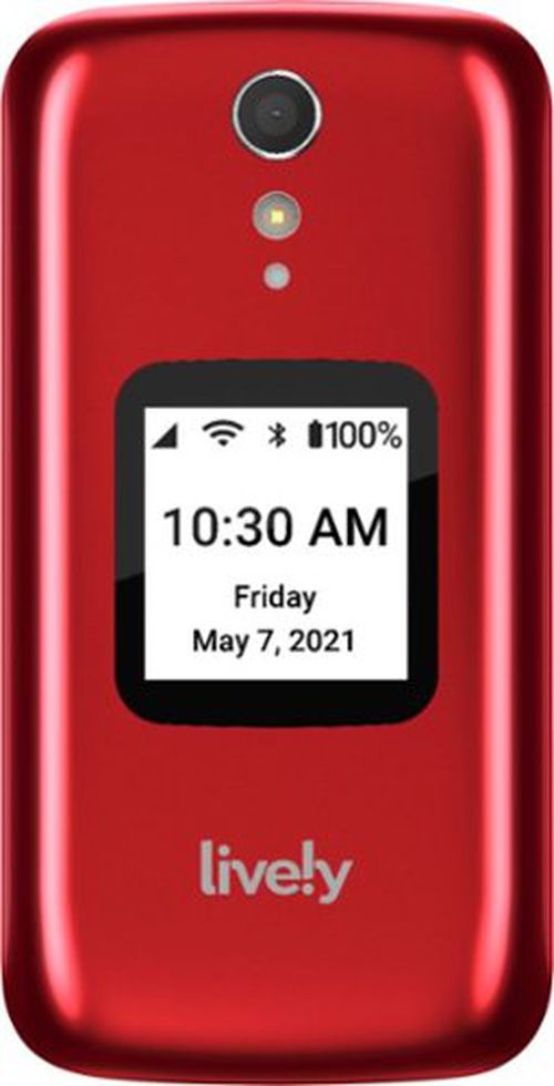 Jitterbug Flip2 Cell Phone for Seniors - Red