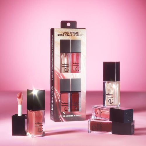 Glow Reviver Quad Goals Lip Oil Kit - Vegan and Cruelty-Free Makeup
