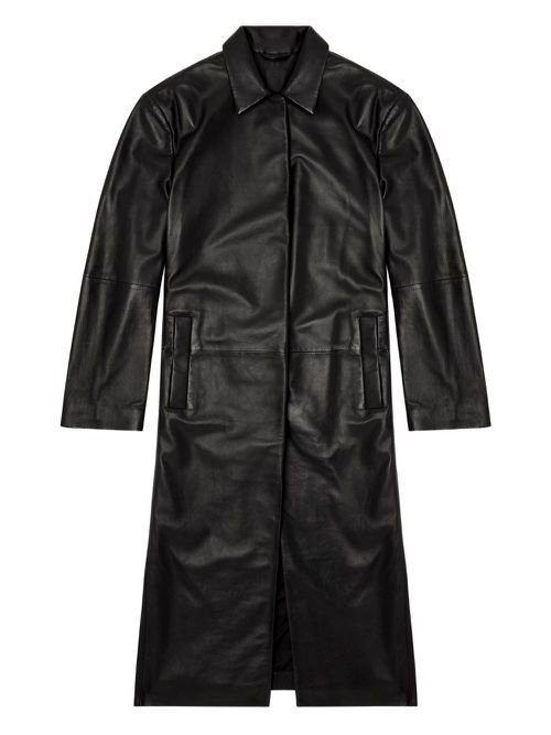 Lancelot leather coat - Black