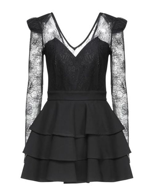 Woman Mini dress Black Size 4 Polyester, Viscose, Elastane, Polyamide