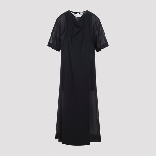 Sheer Draped Dress