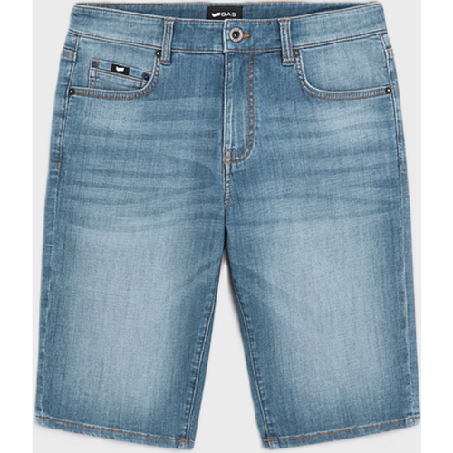 Shorts in denim man blue light