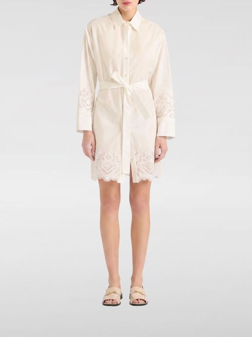 MOMONÌ Dress Woman color Cream