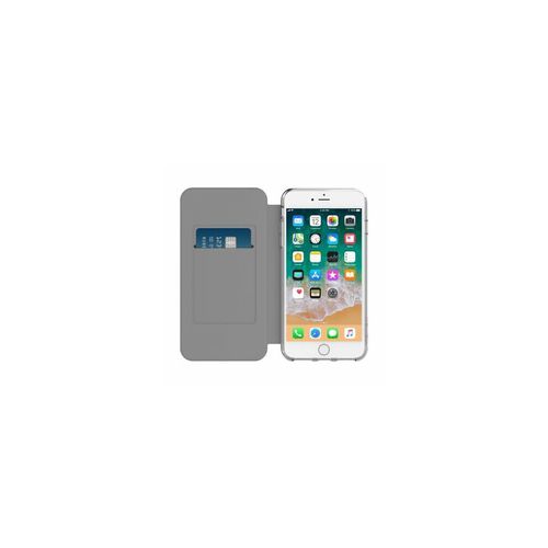 Incipio iPhone 8 Plus & 7 Plus Wallet Card Flip Folio Case Cover - Black/Clear