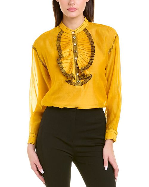 Silk-Blend Blouse