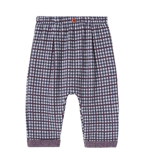 Baby Simon checked cotton-blend pants