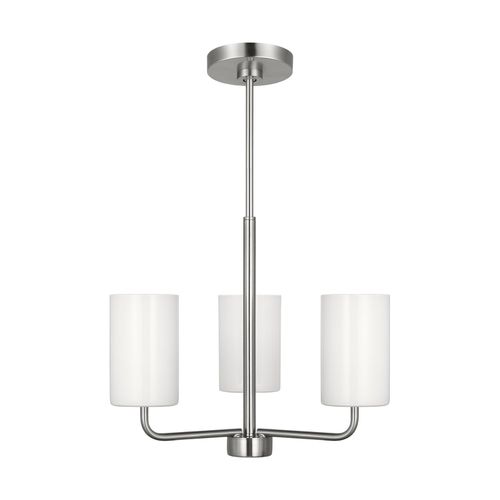 Brushed Steel Chandelier from the Rhett Collection