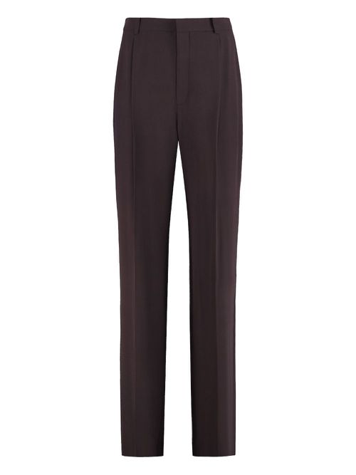 Saint Laurent silk trousers - Brown