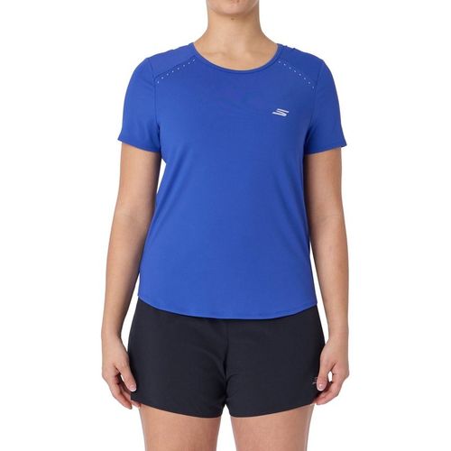Skechers Stride Performance Tee Women's Blue Activewear t-Shirt