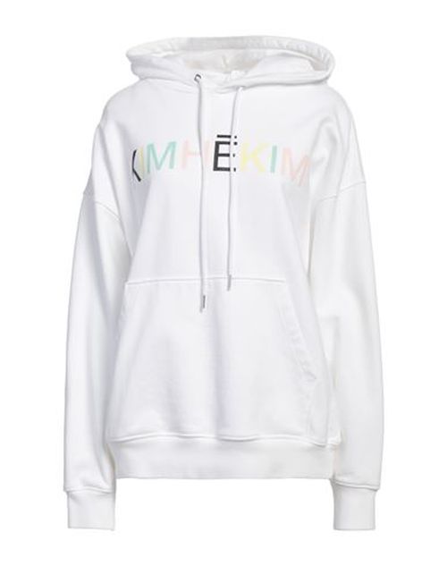 Woman Sweatshirt White Size L Cotton