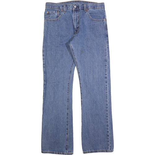 LEVI'S 517 Bootcut Mens Jeans Blue Denim Regular Cotton W33 L32 Classic Zip