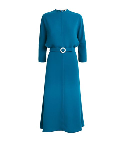 Jacquard Belted Anna Midi Dress