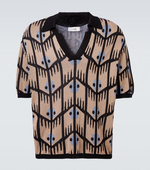 Jacquard polo shirt