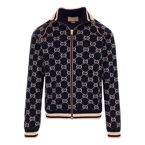GG Gersey Cotton Jacket 'Black Camel Green Red'