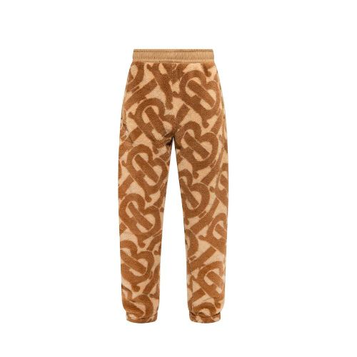 Monogram Jacquard Chinos — Brown