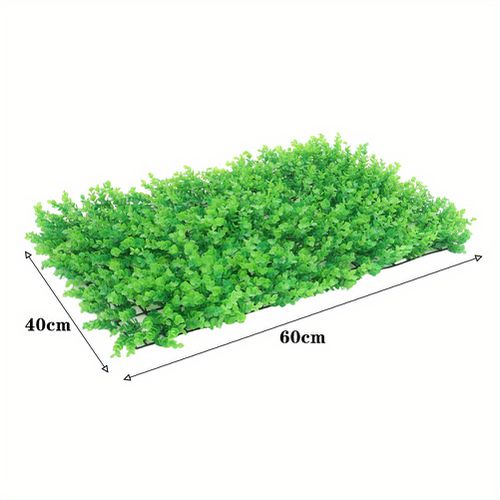 TEMU 6pcs Set Of Artificial Boxwood Grass Plant Wall Pane