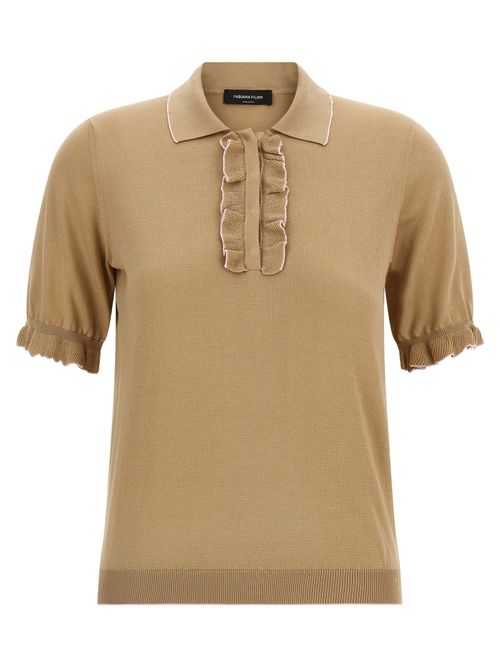 Cotton Silk Polo Shirt