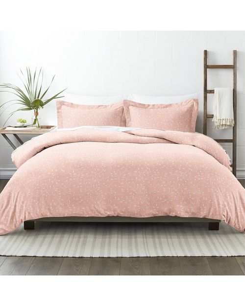 Premium Ultra Soft Pink Buds Pattern 3Pc Duvet Cover Set