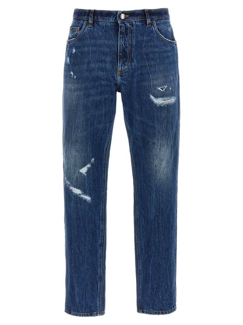 Logo Embroidery Jeans