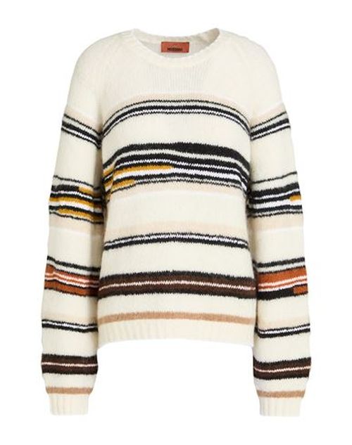 Woman Sweater White Size M Synthetic fibers, Wool, Mohair wool, Alpaca wool, Cotton