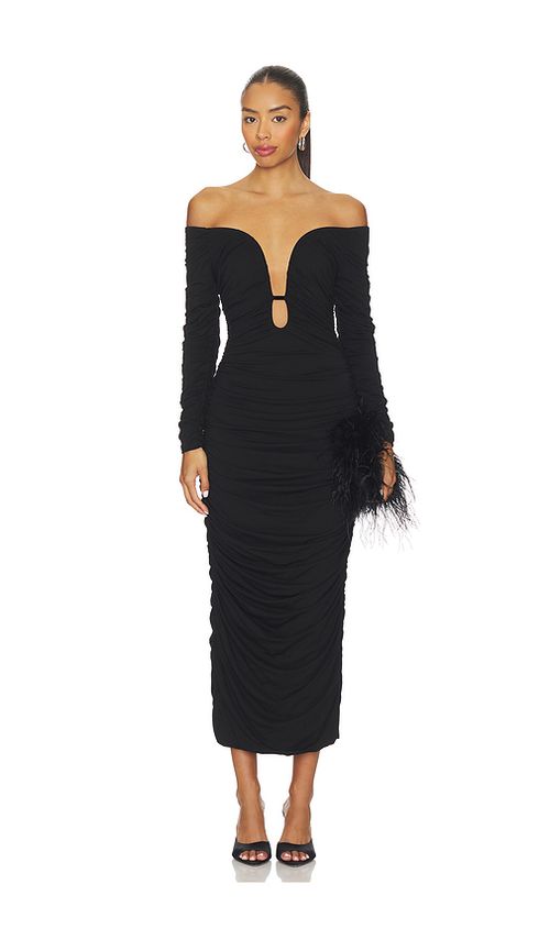 SANS FAFF Wren Midi Dress in Black. S. Also in L