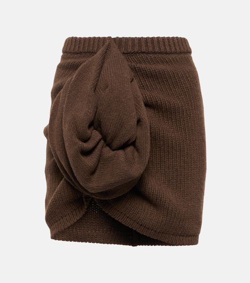 Cashmere miniskirt