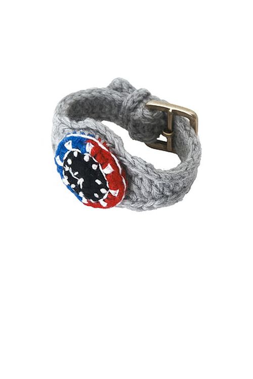 Rice nine ten Hand Knit Watch in Blue & Red - Blue,Red. a