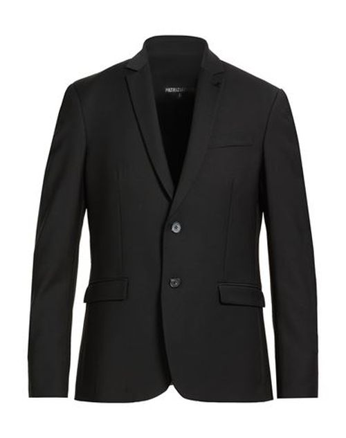 Man Blazer Black Size 40 Polyester, Virgin Wool, Elastane