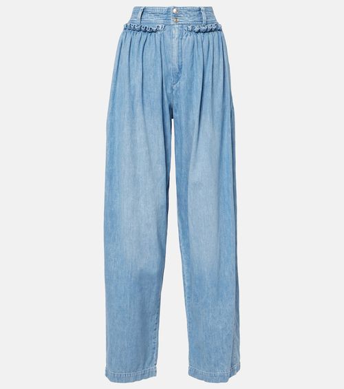 Inaya high-rise wide-leg jeans