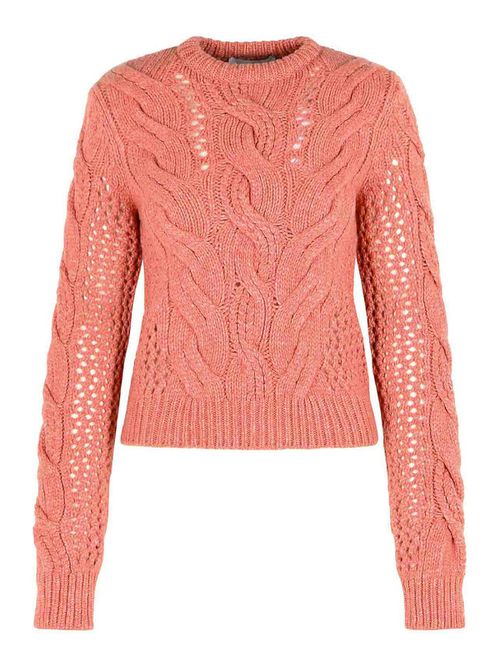Radio Crewneck Sweater With Wool Blend Braids