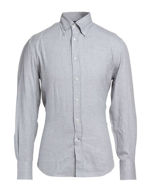 Man Shirt Grey Size L Cotton, Lyocell