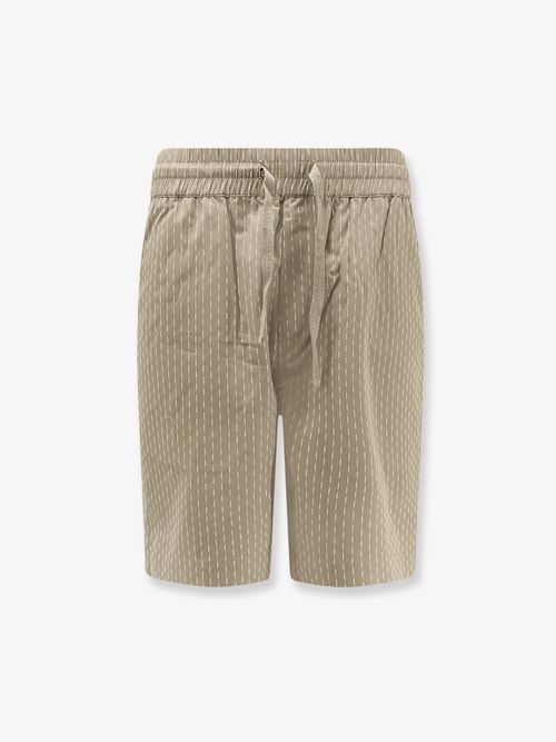 Cotton Bermuda Shorts — Green